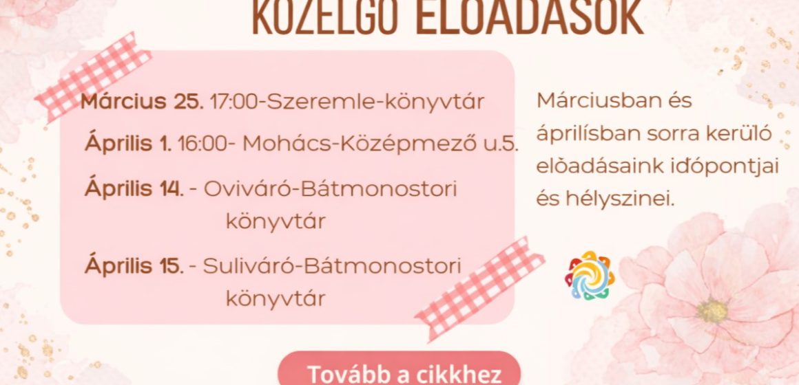 közelgő előadások 2026.03-04